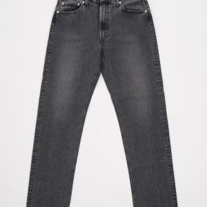107 Ivy Fit Black Denim Stone Wash